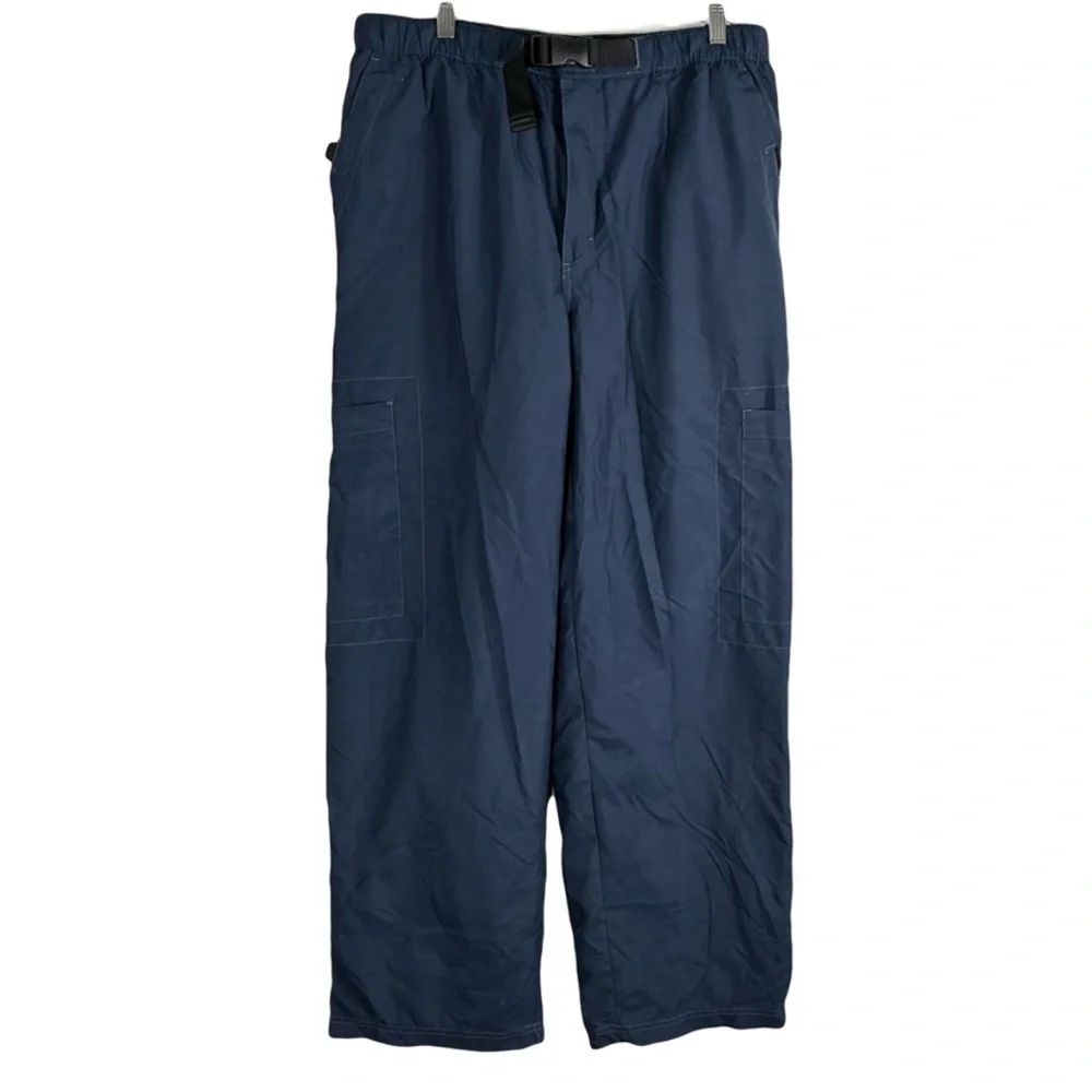 New Deadstock VTG Old Navy Baggy Parachute Pants L Y2K Windbreaker Paratrooper